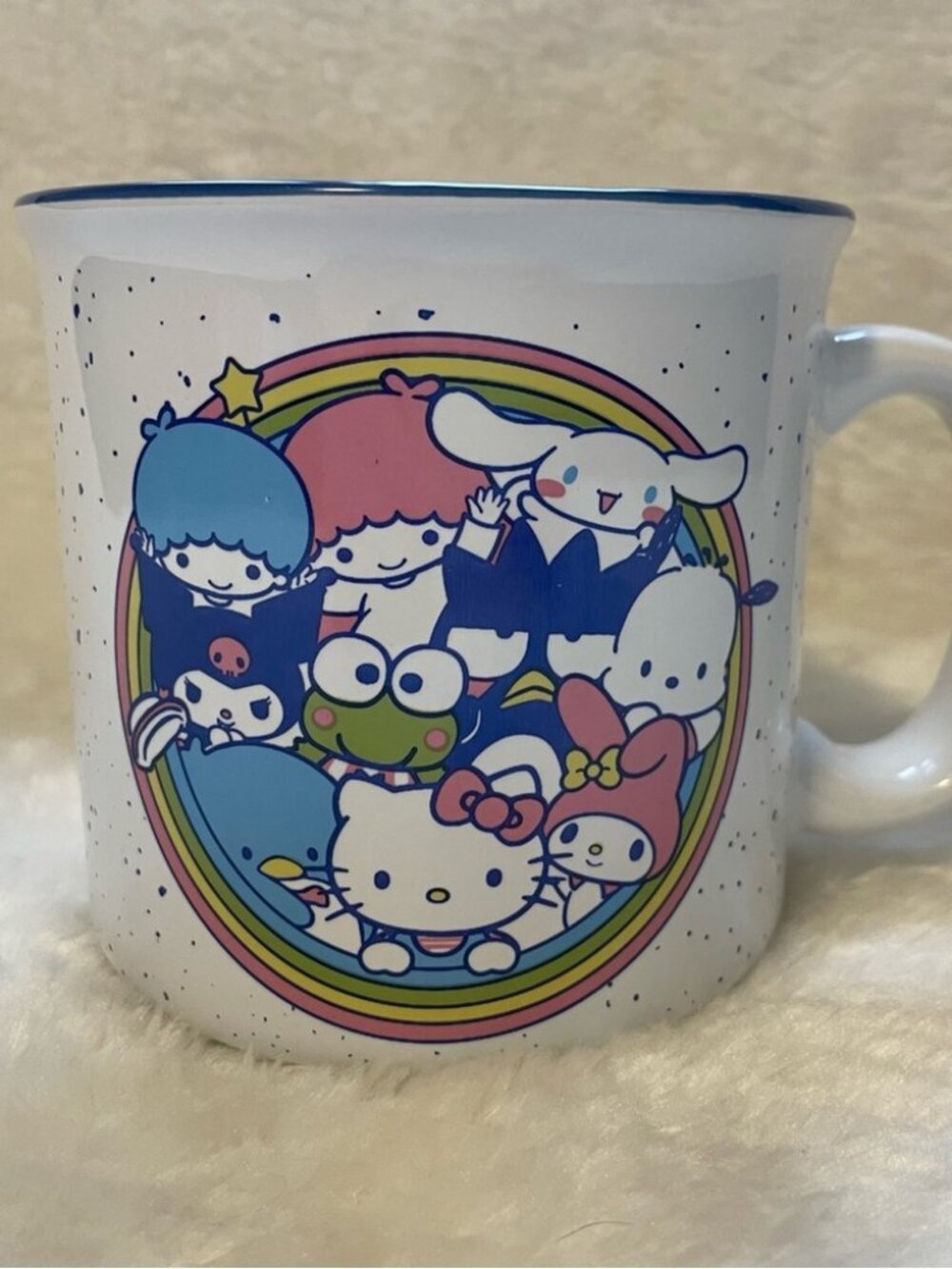 NEW Hello Kitty & Friends Ceramic Camper Coffee Mug 20oz Sanrio NWT - Picture 2 of 4